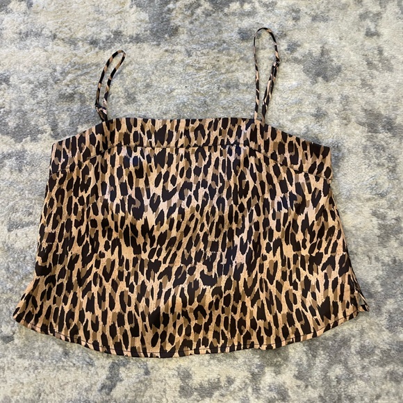 Urban Outfitters Tops Cheetah Silk Cami Poshmark